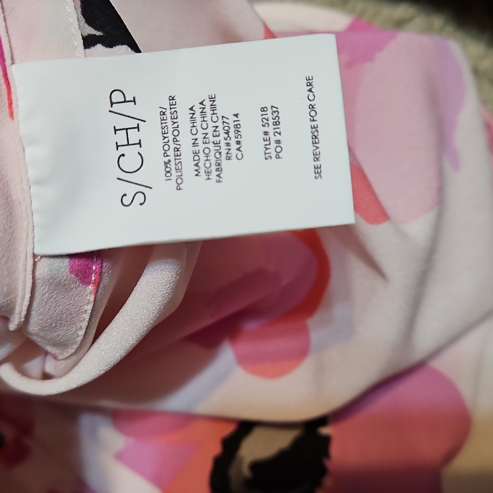 NWOT Cabi Pink Floating Poppies Halter Top - Picture 8 of 8